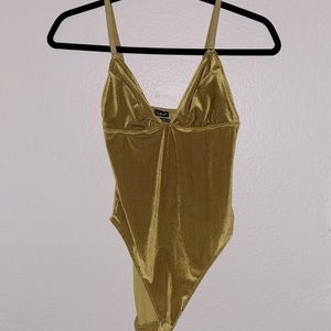 Out from under body suit. Velvet